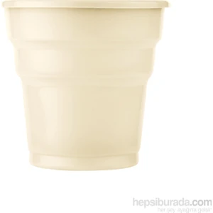 Plastik Meşrubat Bardağı Krem 180cc-7oz 25li