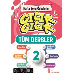 Ata Yayıncılık 2. Sınıf Gıcır Gıcır Hafta Sonu Ödevlerim Tüm Dersler