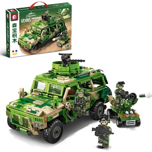 Sembo Block Zırhlı Sınır Devriye Birimi Yapı Bloğu Seti 644 Parça