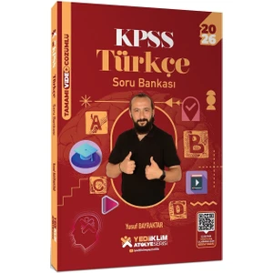 Yediiklim Yayınları 2026 Kpss Atölye Serisi Genel Yetenek Türkçe Tamamı Video Çözümlü Soru Bankası