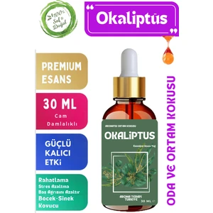 Aroma Terapi TR Okaliptüs - Esansiyel Koku Yağı - Oda ve Ortam Kokusu 30 ml
