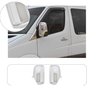 Volkswagen Volt Crafter Uyumlu 2006-2017 Ayna Kapağı 2 Parça Abs Krom Kaplama