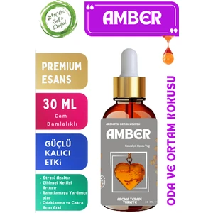 Aroma Terapi TR Amber - Esansiyel Koku Yağı 30 ml - Oda ve Ortam Kokusu