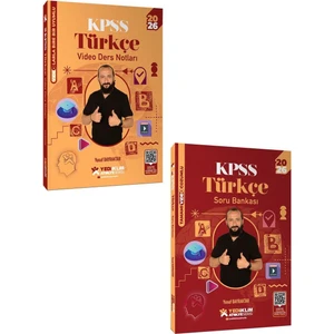 Yediiklim 2026 Kpss Atölye Serisi Genel Yetenek Türkçe Video Ders Notu ve Soru Bankası Seti 2 Kitap