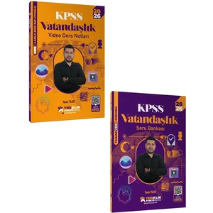 Yediiklim 2026 KPSS Atölye Serisi Genel Kültür Vatandaşlık Video Ders Notu ve Soru Bankası Seti 2 Kitap