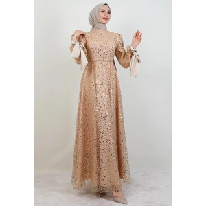 Betül Tesettür Abiye Sütlükahve