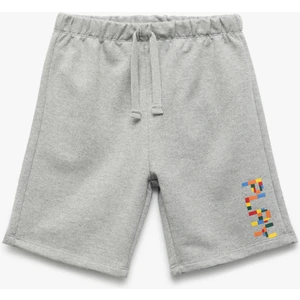 Beli Bağlamalı Baskı Detaylı Şort