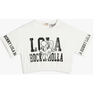 Crop Lola Bunny Tişört Lisanslı Beli Lastikli