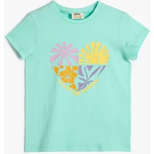 Yeşil Kız Çocuk T-Shirt 4SKG10115AK