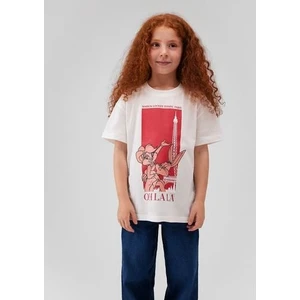 Bugs Bunny Baskılı Beyaz T-Shirt 7610250-70057