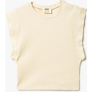 Atlet Kolsuz Yuvarlak Yaka Ribanalı