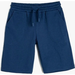 Beli Lastikli Bağlama Detaylı Cepli Şort