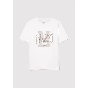 MAVİ LOGO BASKILI TİŞÖRT