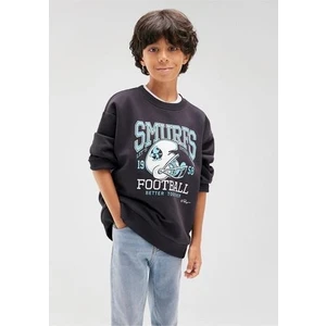 Şirinler Baskılı Antrasit Sweatshirt 6S10084-70087