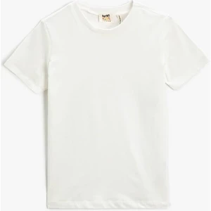 Basic Kısa Kollu Tişört Bisiklet Yaka Pamuklu