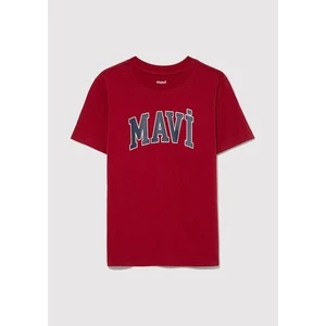 MAVİ LOGO BASKILI TİŞÖRT