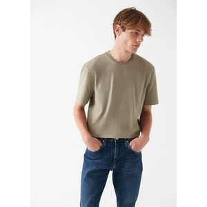 Erkek Haki Basic Tişört 0610252-71818