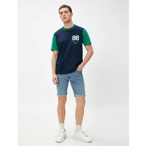 Kot Şort Katlı Paça Detaylı Düğmeli