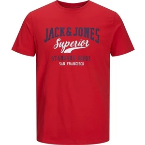 Jack & Jones Jjelogo Tee Ss O-Neck 2 Col AW22 Sn True Red