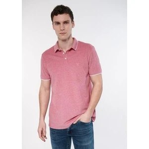 Erkek Şerit Detaylı Kırmızı Polo Tişört 065900-33203