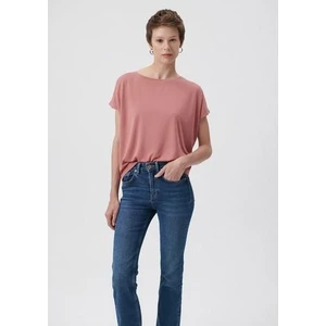 Kadın Lux Touch Pembe Modal Tişört 167245-71072