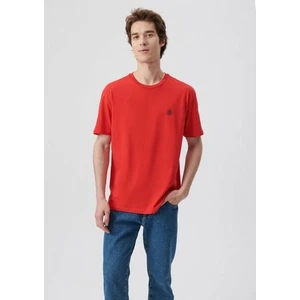 Mavi Logo İşlemeli Kırmızı Basic Tişört 067074-70471