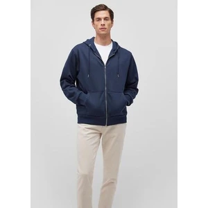 Kapüşonlu Fermuarlı Lacivert Basic SWEATSHIRT0S10277-70490