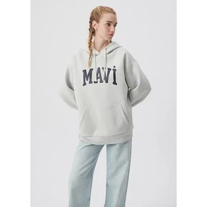 MAVİ LOGO KAPÜŞONLU SWEATSHIRT