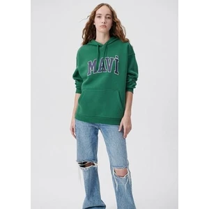 MAVİ LOGO KAPÜŞONLU SWEATSHIRT