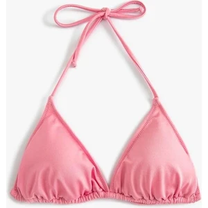 Üçgen Bikini Üstü Ince Askılı Boyundan Bağlamalı