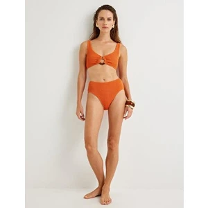 Dokulu Yüksek Bel Bikini Altı