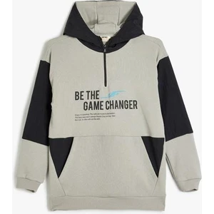 Baskılı Erkek Gri Sweatshırt 5WKB10292TK