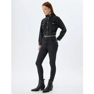 Yüksek Bel Kot Pantolon Dar Paça Push Up - Skinny Push Up Fit Jean