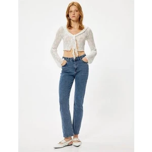 5WAL40021MD Mıd Orta Indıgo Kadın Pamuk Denim Pantolon