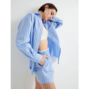 Uzun Kollu Gömlek Düğmeli Klasik Yaka