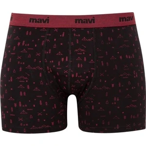 Erkek Grafik Baskılı Siyah Boxer 092631-900