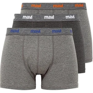 3lü Gri Basic Boxer 0911407-23854