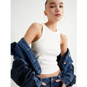 Basic Halter Yaka Atlet Ribanalı Pamuklu