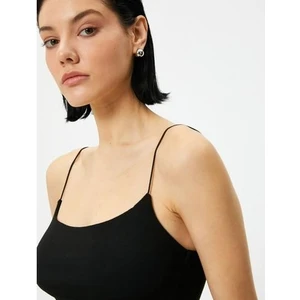 Ince Askılı Atlet Viskoz Kumaş Karışımlı