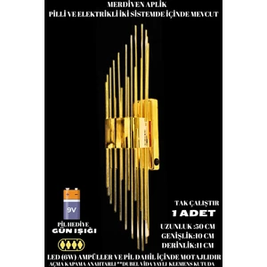 merdiven gold Duvar Pilli Aplik Aydınlatma Merdiven Altın LED Duvar Lambası Gold