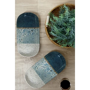 Colored Noyan Kayık Tabak 28 cm 2 Adet 19781