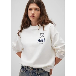 Logo Baskılı Beyaz Sweatshirt 1S10148-70069