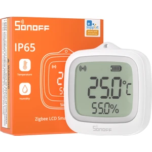 SNZB-02WD Zigbee IP65 LCD Ekranlı Akıllı Sıcaklık ve Nem Sensörü
