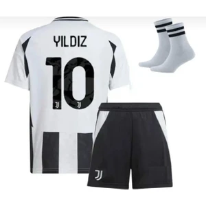 Juventus Kenan Yıldız 2024/2025 Yeni Sezon Çocuk Futbol Forması Çorap Hediye