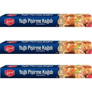 8 Metre Pişirme Kağıdı 37cm 3lü Kutu Set