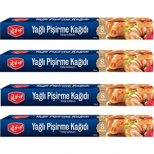 8 Metre Pişirme Kağıdı 37cm 4lü Kutu Set