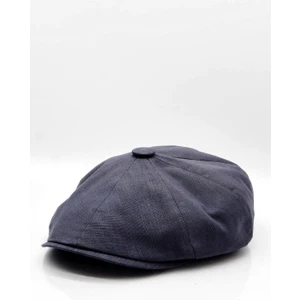 İngiliz Stili London Yazlık Kasket Şapka Lacivert