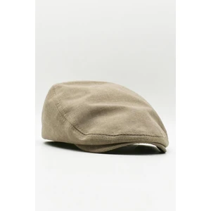 Erkek Ham Keten Kasket - Kahve