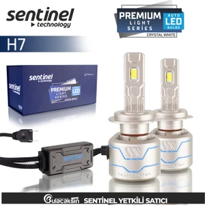 Sentinel Premium H7 Beyaz LED Xenon Ampül Seti 85W 14000 Lumen