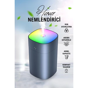 Hava Nemlendirici Taşınabilir Ultrasonik Hava Nemlendirici Aroma Difüzörü H2o Tp-1034